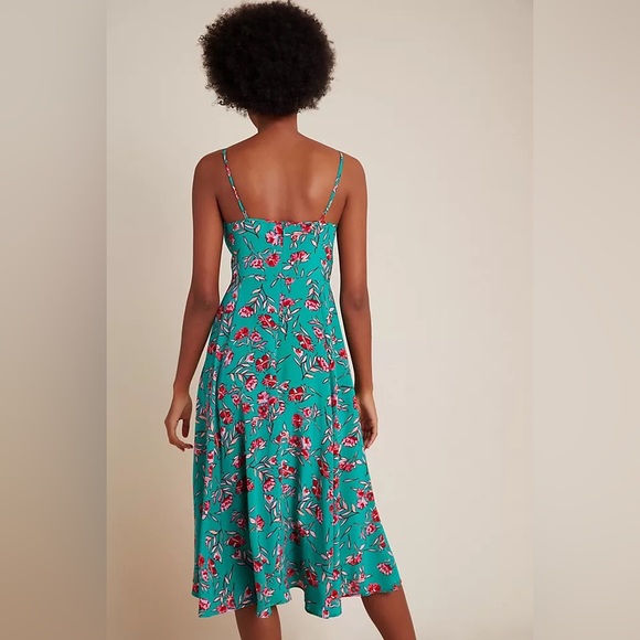 💫HP‼️💫 SILK‼️ NWT YUMI KIM by Anthropologie Floral Dress, Size 8 - Picture 4 of 10